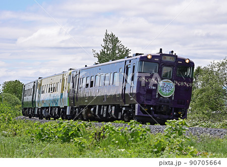 宗谷本線　比布ー蘭留　JR北海道　キハ40-1791（旭川）　急行　花たびそうや 90705664