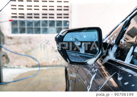 car side mirror with car washing foam 90706199