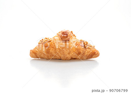 fresh croissant with peanut 90706799