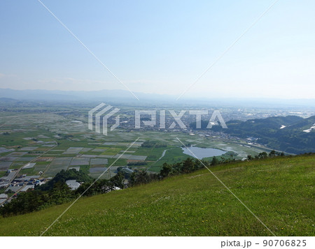 南陽スカイパーク 十分一分山 高ツムジ山 白竜湖 南陽市全景 南陽スカイパーク 十分一分山 高ツムジ山 白竜湖 南陽市全景 90706825