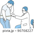 肥満男性_診察 90708227