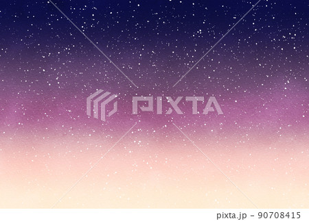 背景素材_水彩テクスチャ_星空 90708415