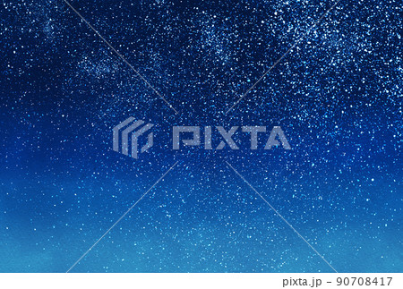 背景素材_水彩テクスチャ_星空 90708417