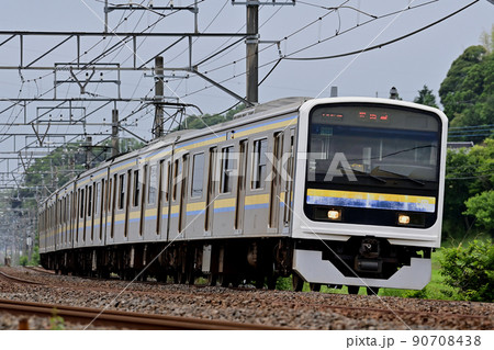 成田線 佐倉ー酒々井 JR東日本 209系3100番台 C608編成(幕張) 成田線 佐倉ー酒々井 JR東日本 209系3100番台 C608編成(幕張) 90708438