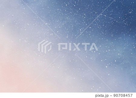 背景素材_水彩テクスチャ_星空 90708457