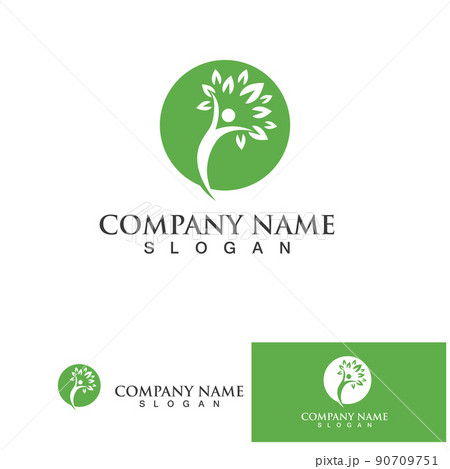 People tree  logo and symbol vector template 90709751