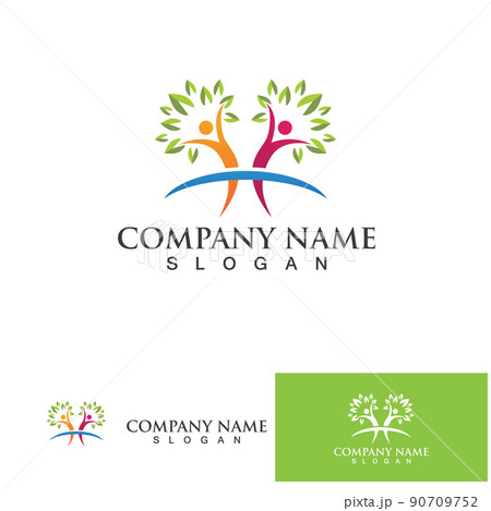 People tree  logo and symbol vector template 90709752