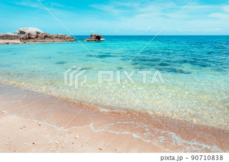 tropical beach and blue sea in summer tropical beach and blue sea in summer 90710838