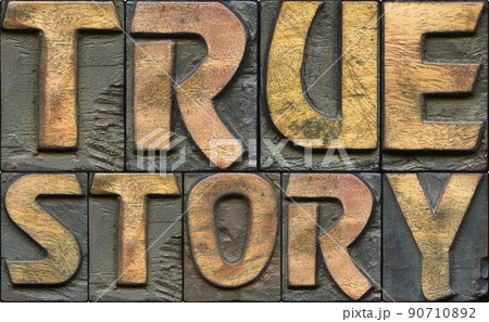 true story wooden letterpress 90710892