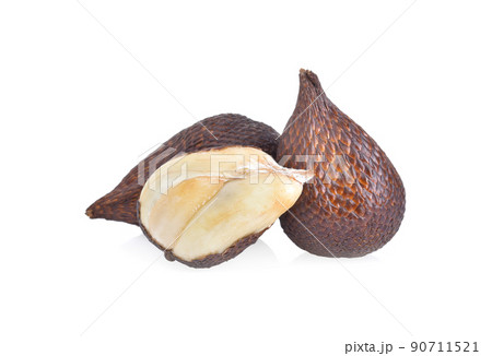 Salak or snake fruit isolated in white background 90711521