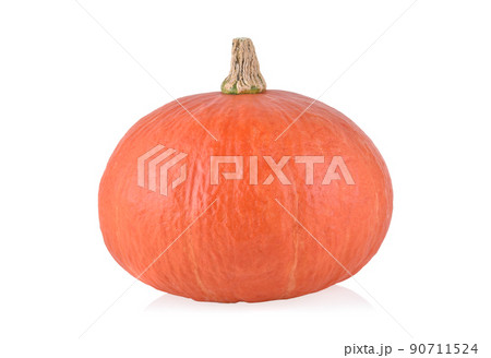 Japanese pumpkin on a white background. 90711524