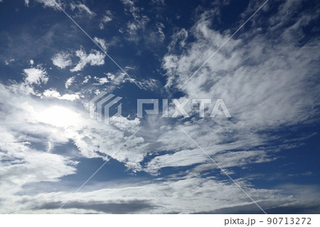 夏の雨間に現れた青空と雲・210818PM 90713272