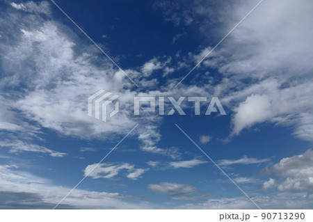 夏の雨間に現れた青空と雲・210818PM 夏の雨間に現れた青空と雲・210818PM 90713290
