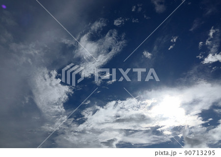 夏の雨間に現れた青空と雲・210818PM 夏の雨間に現れた青空と雲・210818PM 90713295