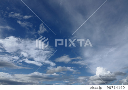 夏の雨間に現れた青空と雲・210818PM 夏の雨間に現れた青空と雲・210818PM 90714140