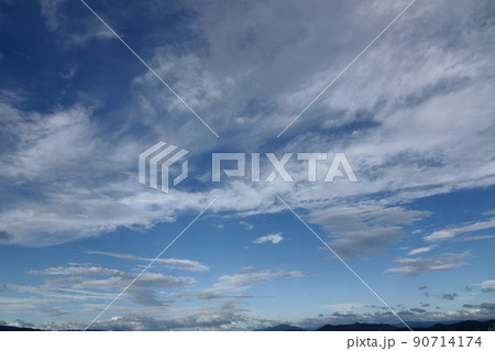 夏の雨間に現れた青空と雲・210818PM 夏の雨間に現れた青空と雲・210818PM 90714174