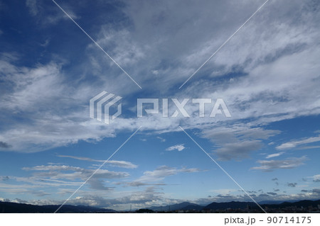 夏の雨間に現れた青空と雲・210818PM 夏の雨間に現れた青空と雲・210818PM 90714175