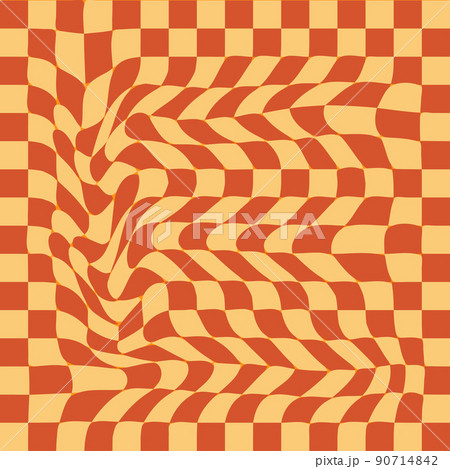 1970 Wavy Swirl Seamless Pattern in Orange and Pink Colors. Seventies Style, Groovy Background 1970 Wavy Swirl Seamless Pattern in Orange and Pink Colors. Seventies Style, Groovy Background 90714842
