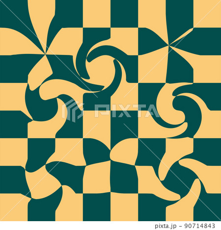 1970 Wavy Swirl Seamless Pattern in Orange and Pink Colors. Seventies Style, Groovy Background 1970 Wavy Swirl Seamless Pattern in Orange and Pink Colors. Seventies Style, Groovy Background 90714843