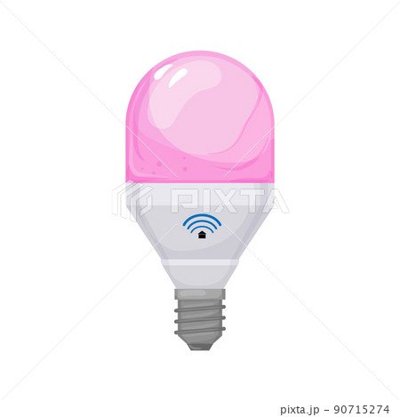 remote smart light bulb cartoon vector illustration remote smart light bulb cartoon vector illustration 90715274