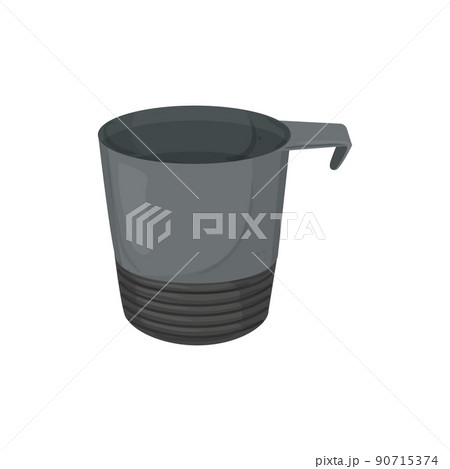 metal camp cup cartoon vector illustration 90715374