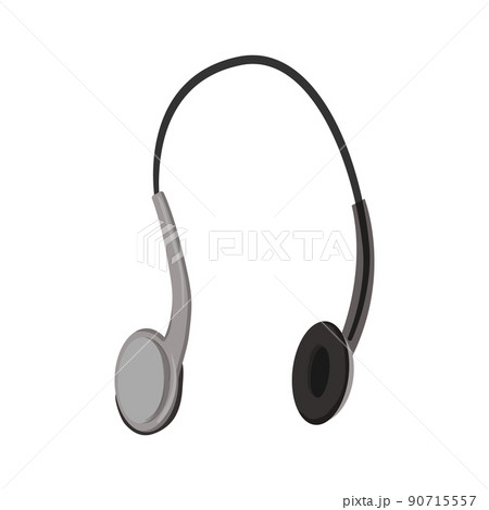 audio headphones color icon vector illustration 90715557