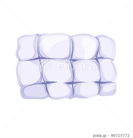fabric pillow bed color icon vector illustration 90715772