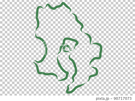 Kagoshima prefecture with hand-painted style Kagoshima prefecture with hand-painted style 90717073