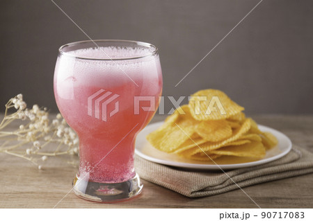 pink soft drinks and crisps pink soft drinks and crisps 90717083