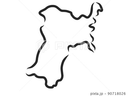 手描き風の宮城県 手描き風の宮城県 90718026