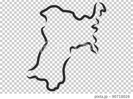 手描き風の宮城県 手描き風の宮城県 90718026