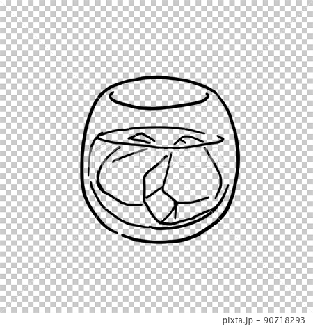 Simple illustration pen drawing liquor Simple illustration pen drawing liquor 90718293