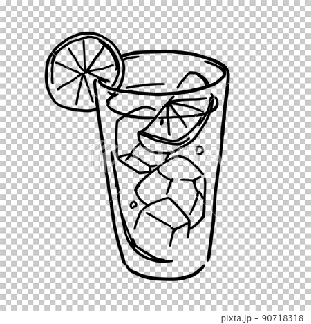 Simple illustration pen drawing 90718318