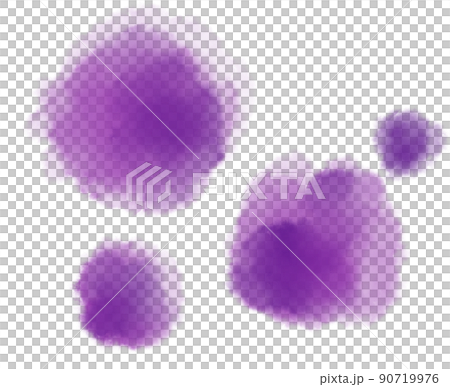 Colorful purple watercolor blobs drops brush hand painting illustration Colorful purple watercolor blobs drops brush hand painting illustration 90719976