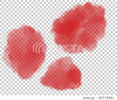 Colorful red watercolor blobs drops brush hand painting illustration Colorful red watercolor blobs drops brush hand painting illustration 90719981