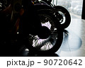 silhouette of wheels motorbike 90720642