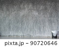 cement background with a bin 90720646