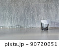 cement background with a bin 90720651