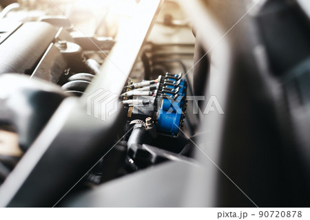 Gas fuel nozzles with rubber tube of the car gas fuel system Gas fuel nozzles with rubber tube of the car gas fuel system 90720878