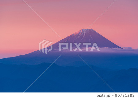 富士山　朝焼けイメージ 90721285
