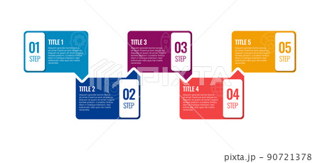 Business infographic five steps 90721378