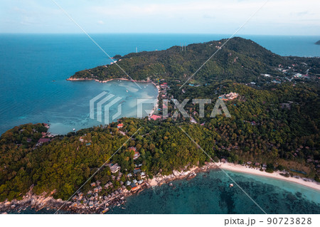 tropical island and sea view form above 90723828