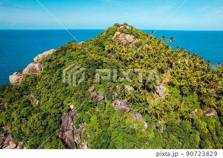 tropical island and sea view form above 90723829