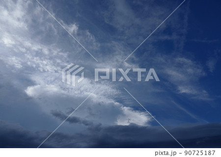 夏の夕空・北の空と雲・210818PM 90725187