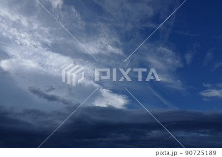 夏の夕空・北の空と雲・210818PM 90725189