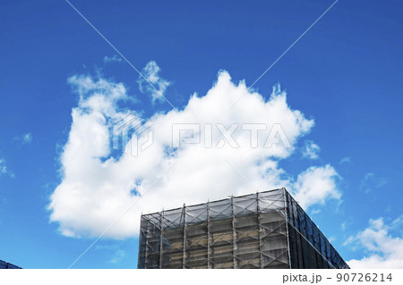 集合住宅の建設現場 集合住宅の建設現場 90726214
