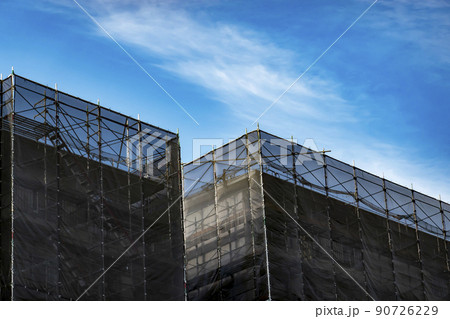 集合住宅の建設現場 集合住宅の建設現場 90726229