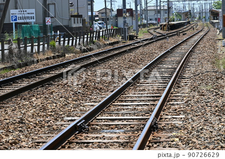 名鉄名古屋鉄道・津島線佐屋駅のレール 90726629