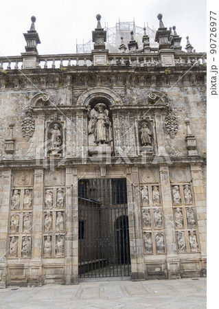 Saint Door of the Santiago de Compostela  Cathedral in Quintana square, Santiago de Compostela, Spain 90726977
