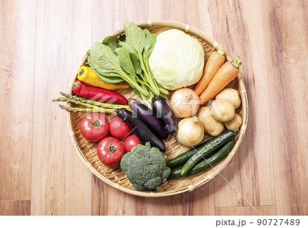 野菜いろいろ 緑黄色野菜 夏野菜 採れたて新鮮野菜 健康野菜 野菜いろいろ 緑黄色野菜 夏野菜 採れたて新鮮野菜 健康野菜 90727489
